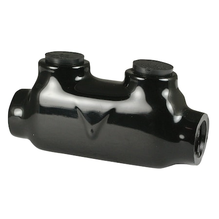 Asi Inline Splice Wire Connector, 2/0 AWG Max, Black, 600 V AICD2-0-1